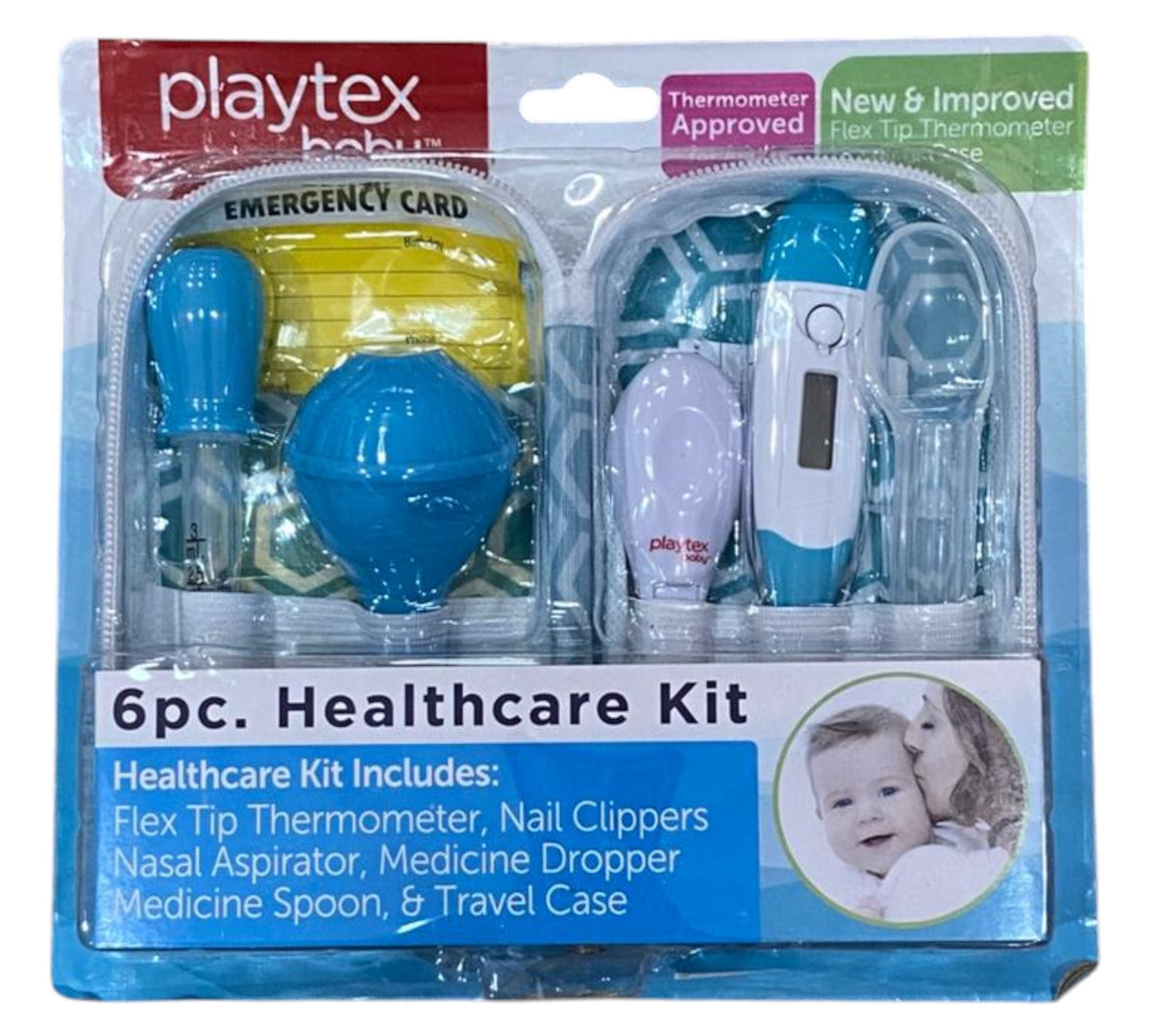 Kit de Cuidados 6P Niño Playtex - Azul - Style PL8100