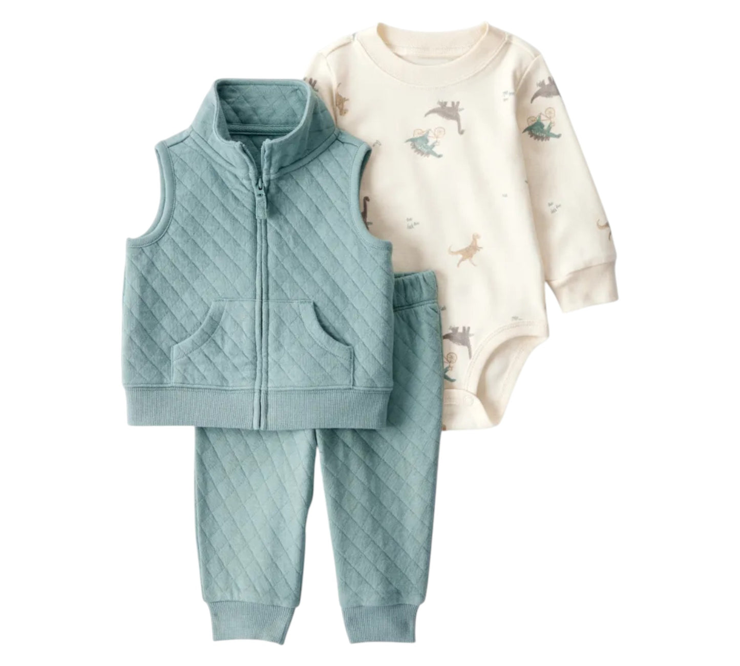 Set 3P 24M 1T268410 Carters Dinos/Aqua