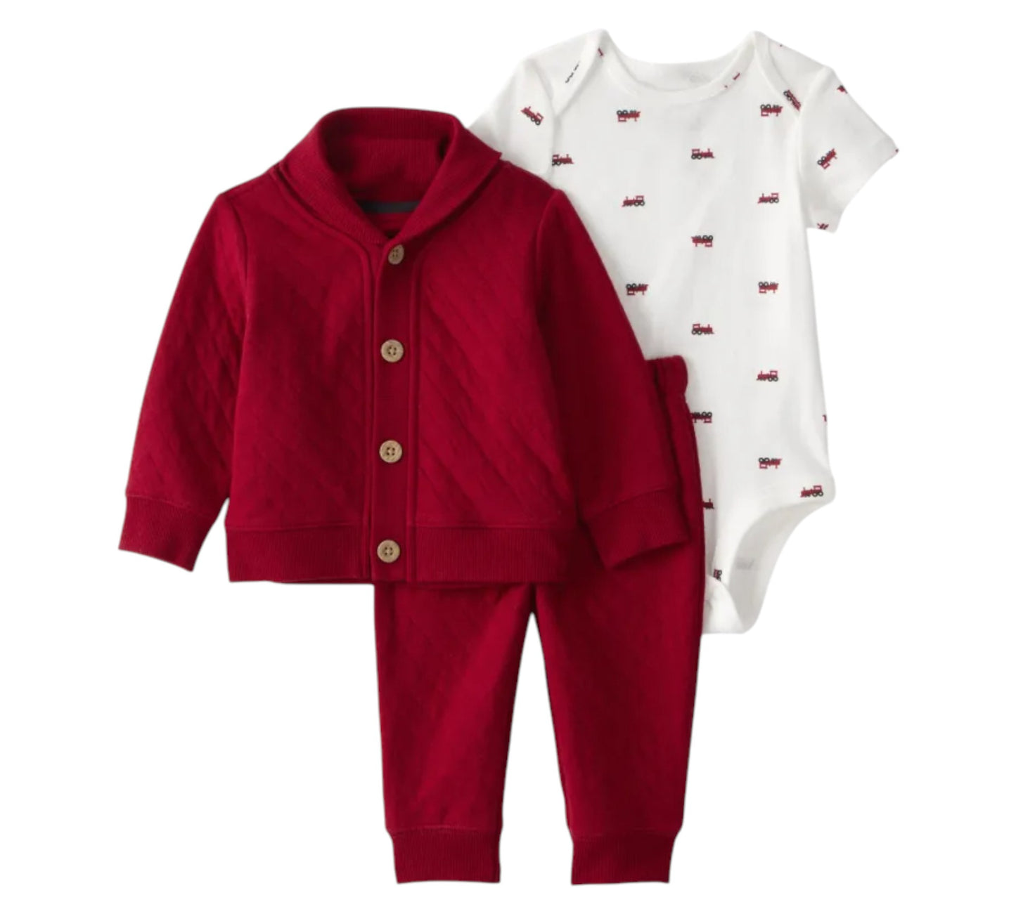 Set 3P 18M 1U040110 Tren Rojo Carters