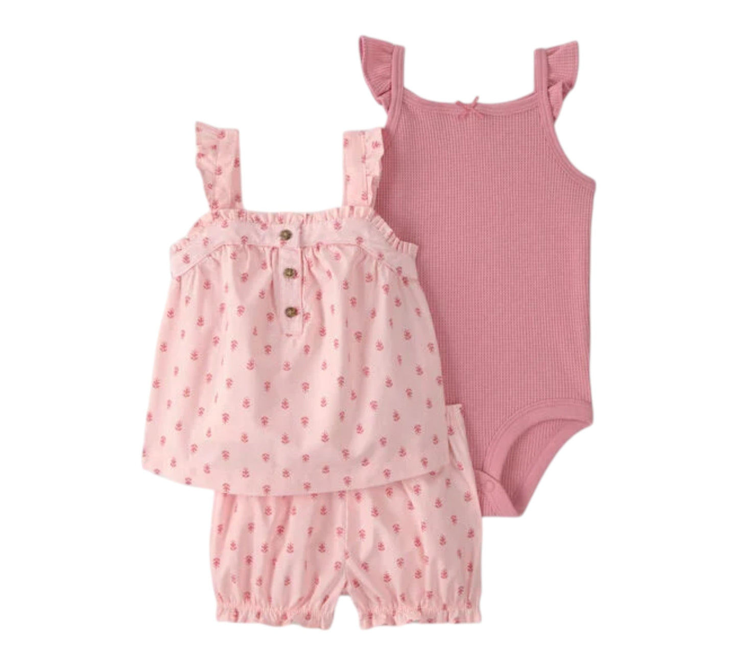 Set 3P 12M 1U344710 Carters Rosa