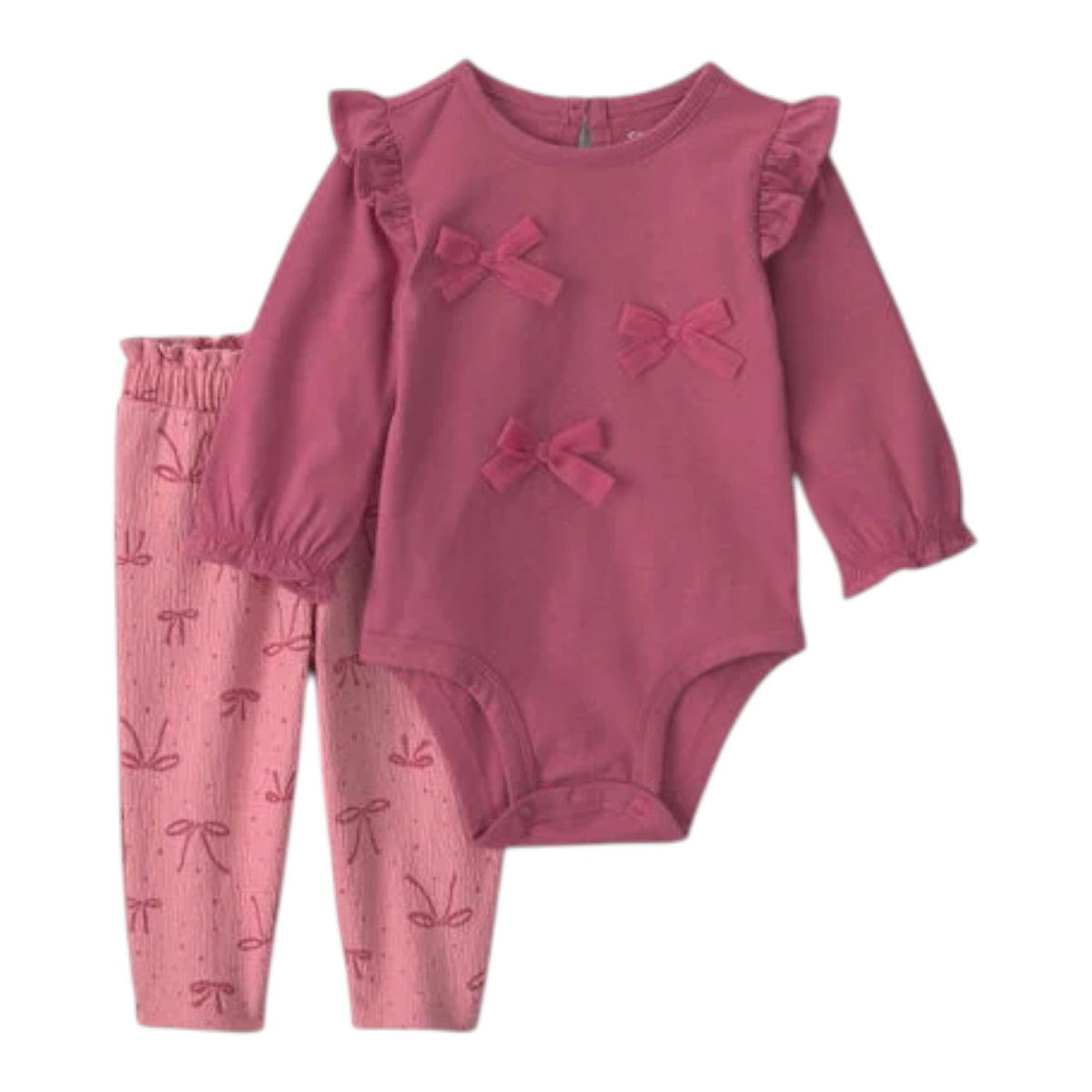 Set 2P Niña 1W095810 Carters Moños Rosa