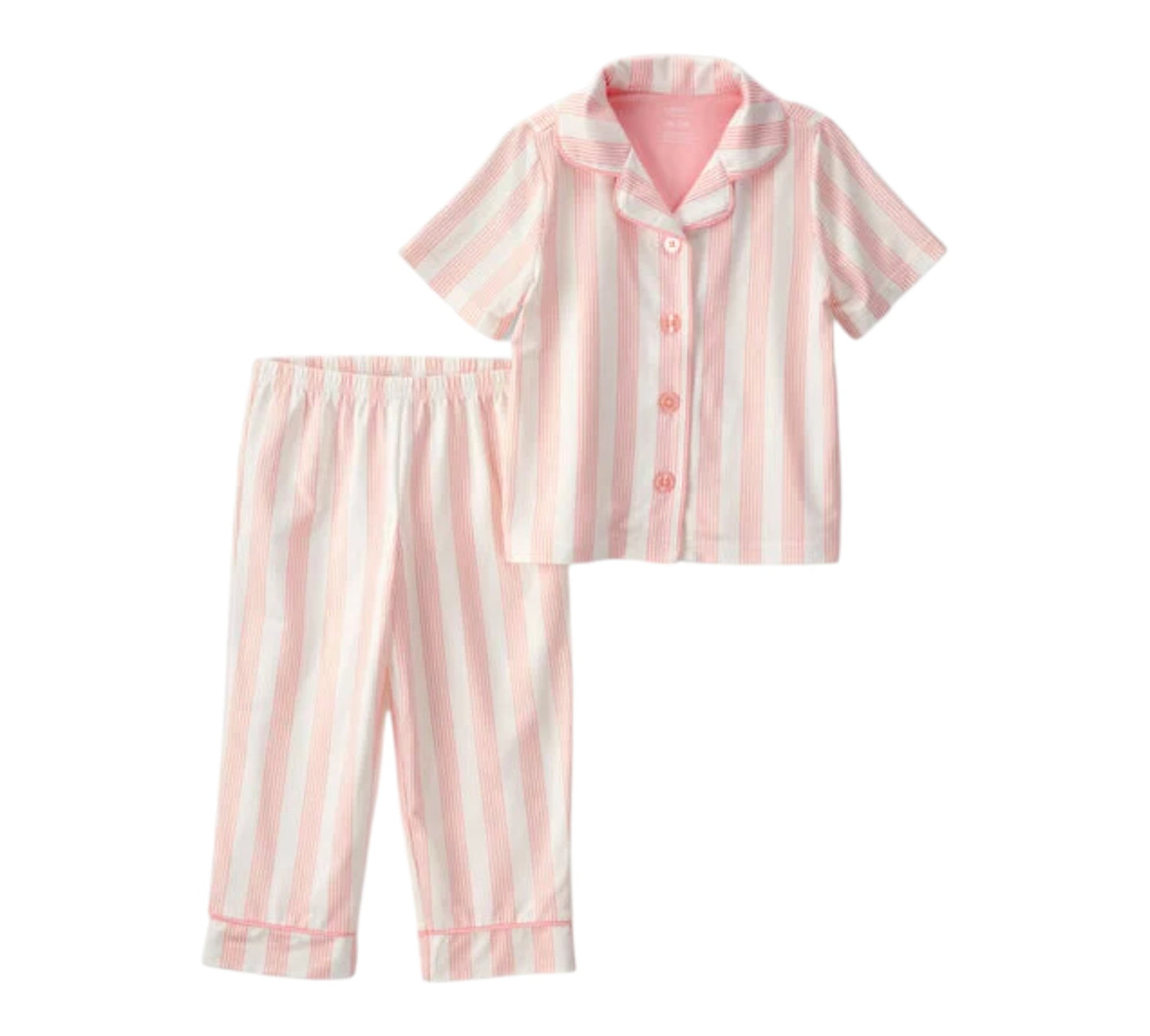 Set 2P 5T Pijamas 2U641410 Carters Rayas Rosa
