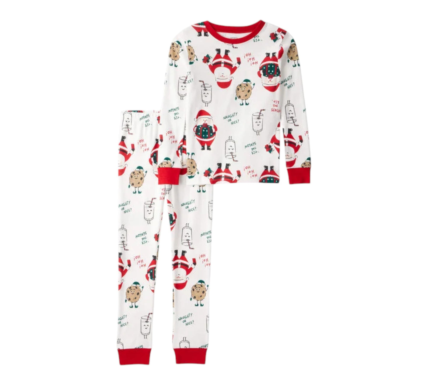 Pijama Niño Carters - Blanco Rojo Talla 7T - Style 3T251810