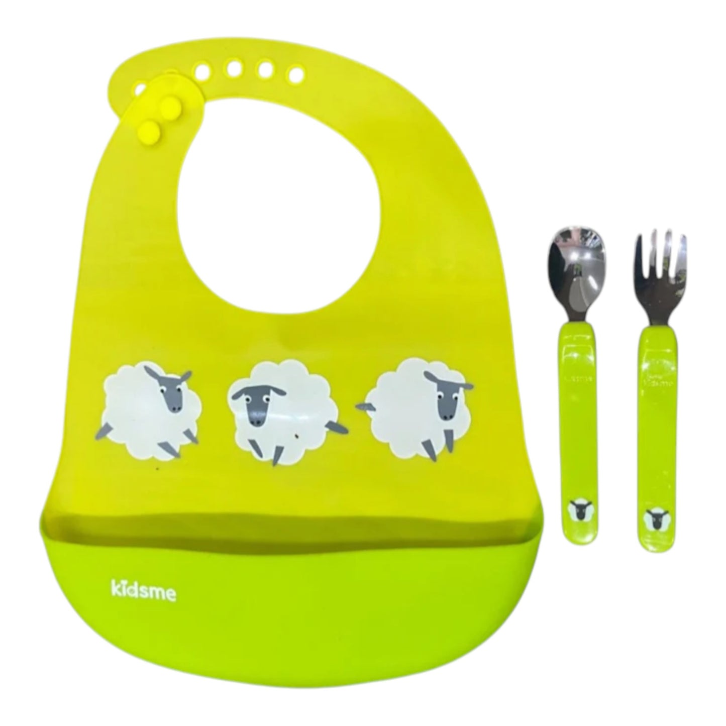 Baberos Silicone 2P Niña Niño Mix