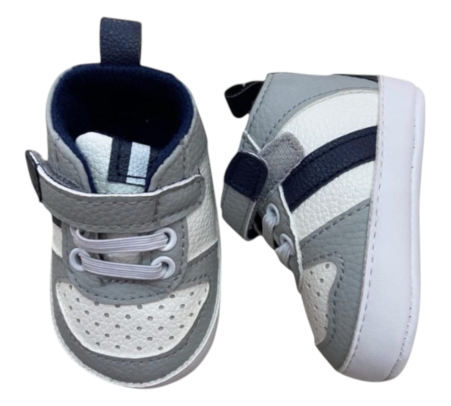 Tenis 6-9M TBPS36211 First Steps Gris-Marino