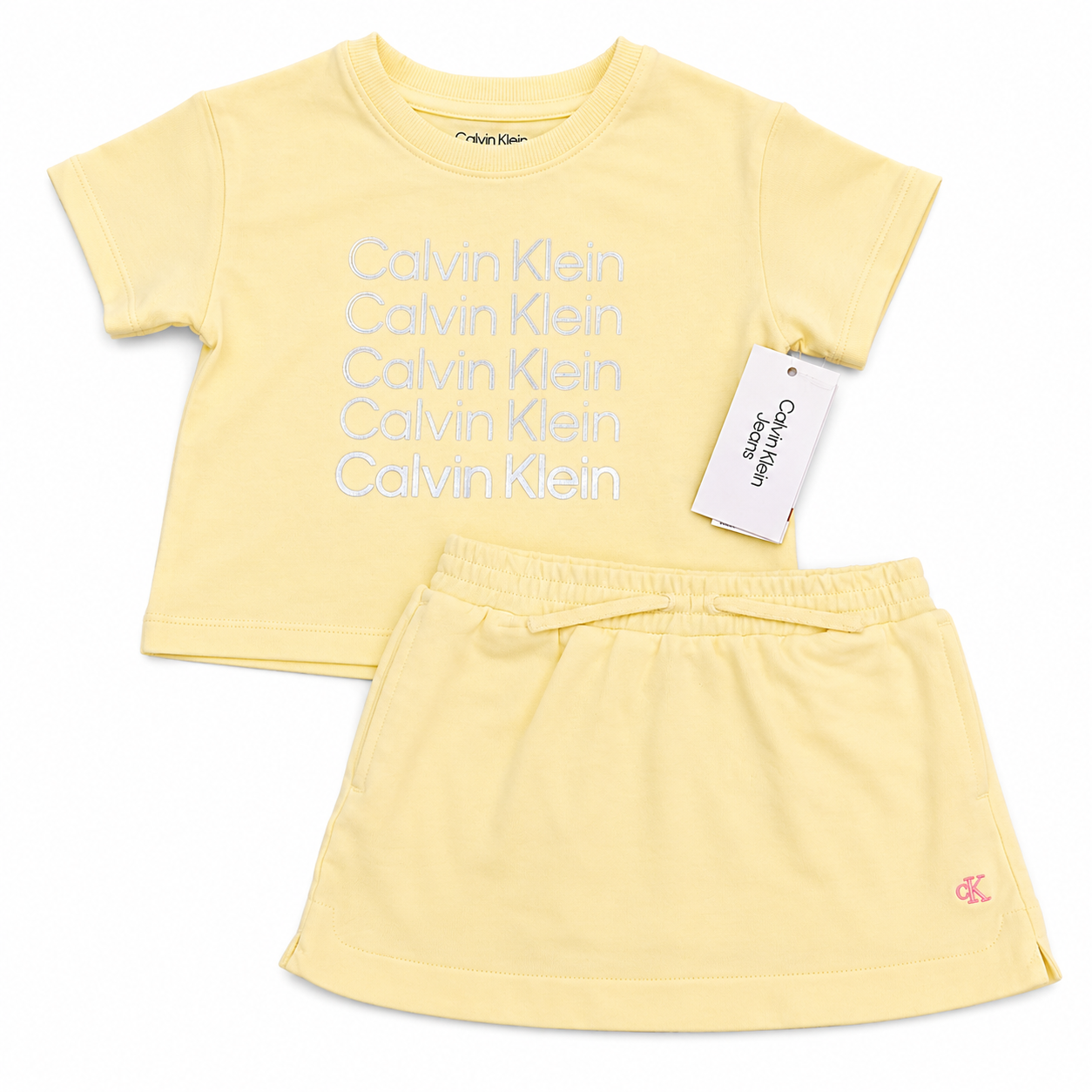 Set 2P Niña CKSJi48Q-999 Calvin Klein Amarillo