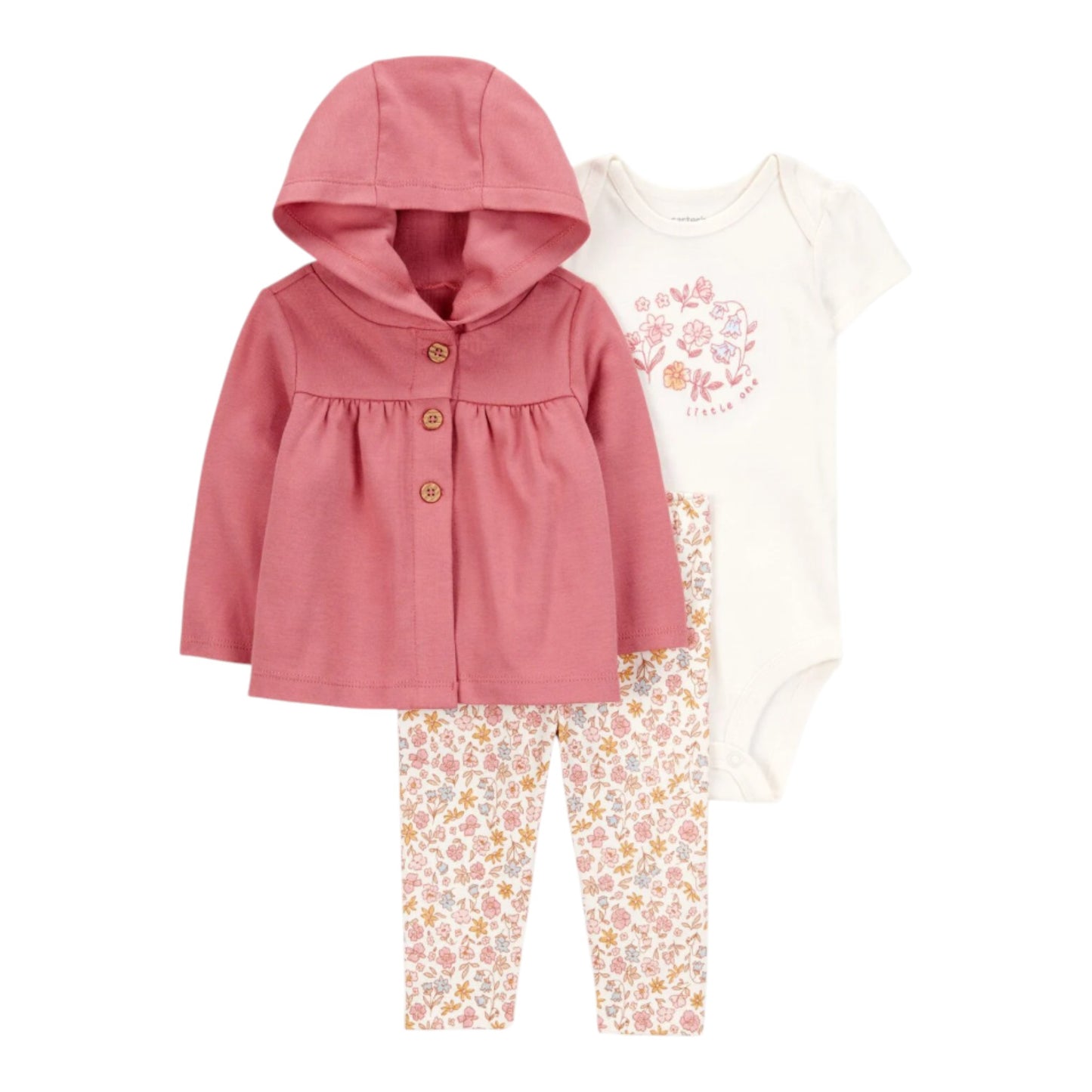 Set 3P Niña 1S938810 Carters Florecitas