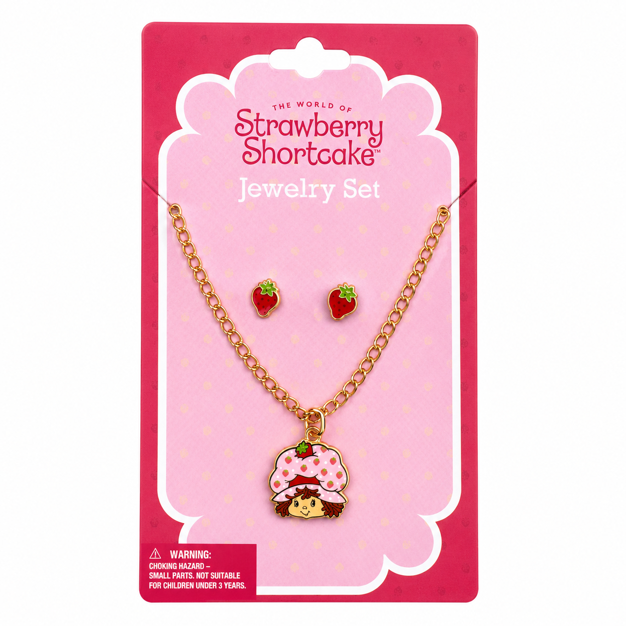 Set Collar y Aretes Niña SS061 Strawberry