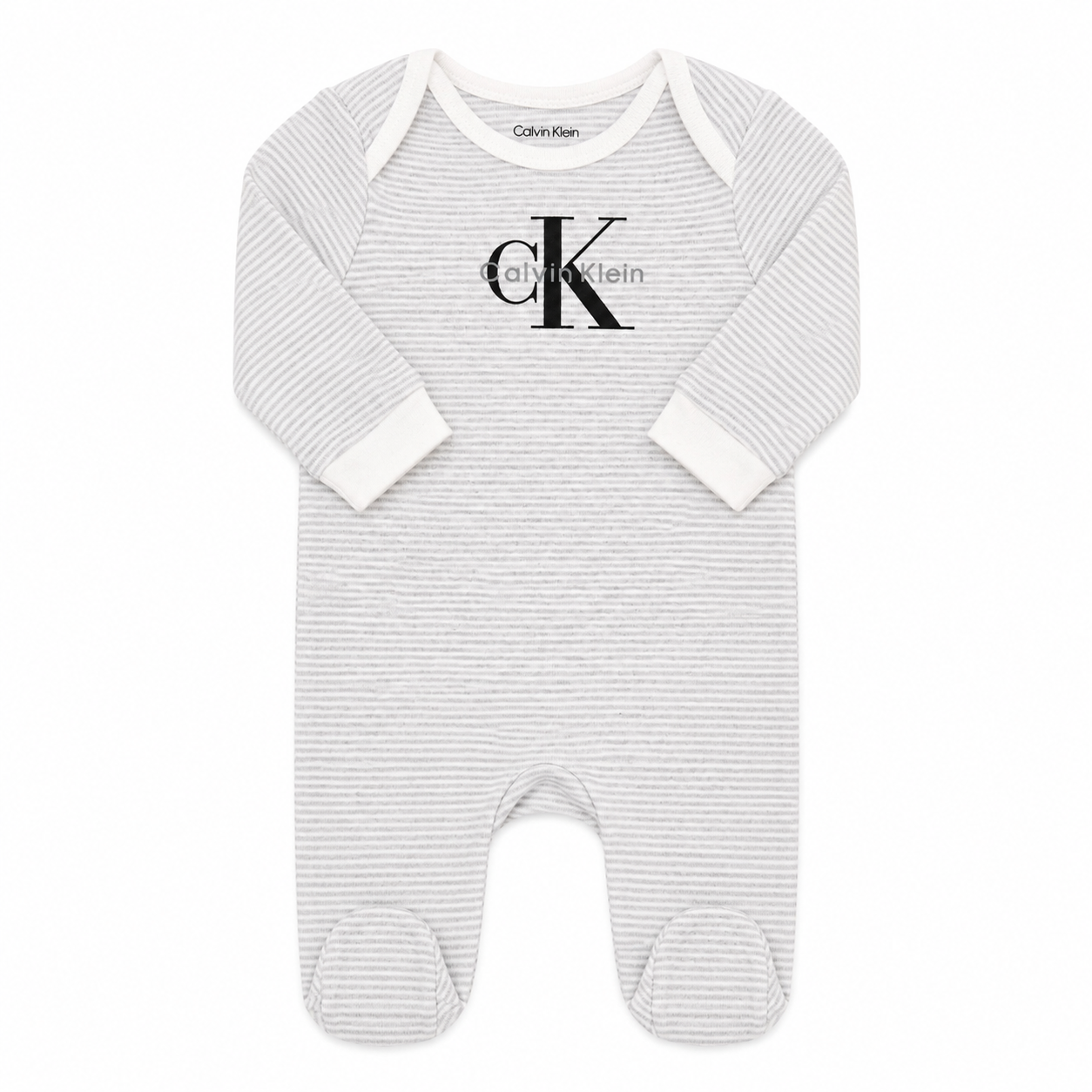 Mameluco Niño CKSJN13A-999 Calvin Klein Gris Rayas