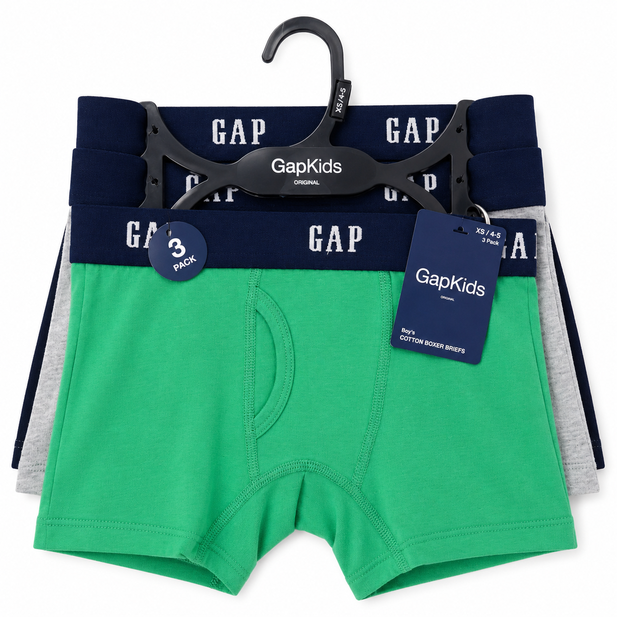 Calzones Niño 3P Tipo Boxer Gap