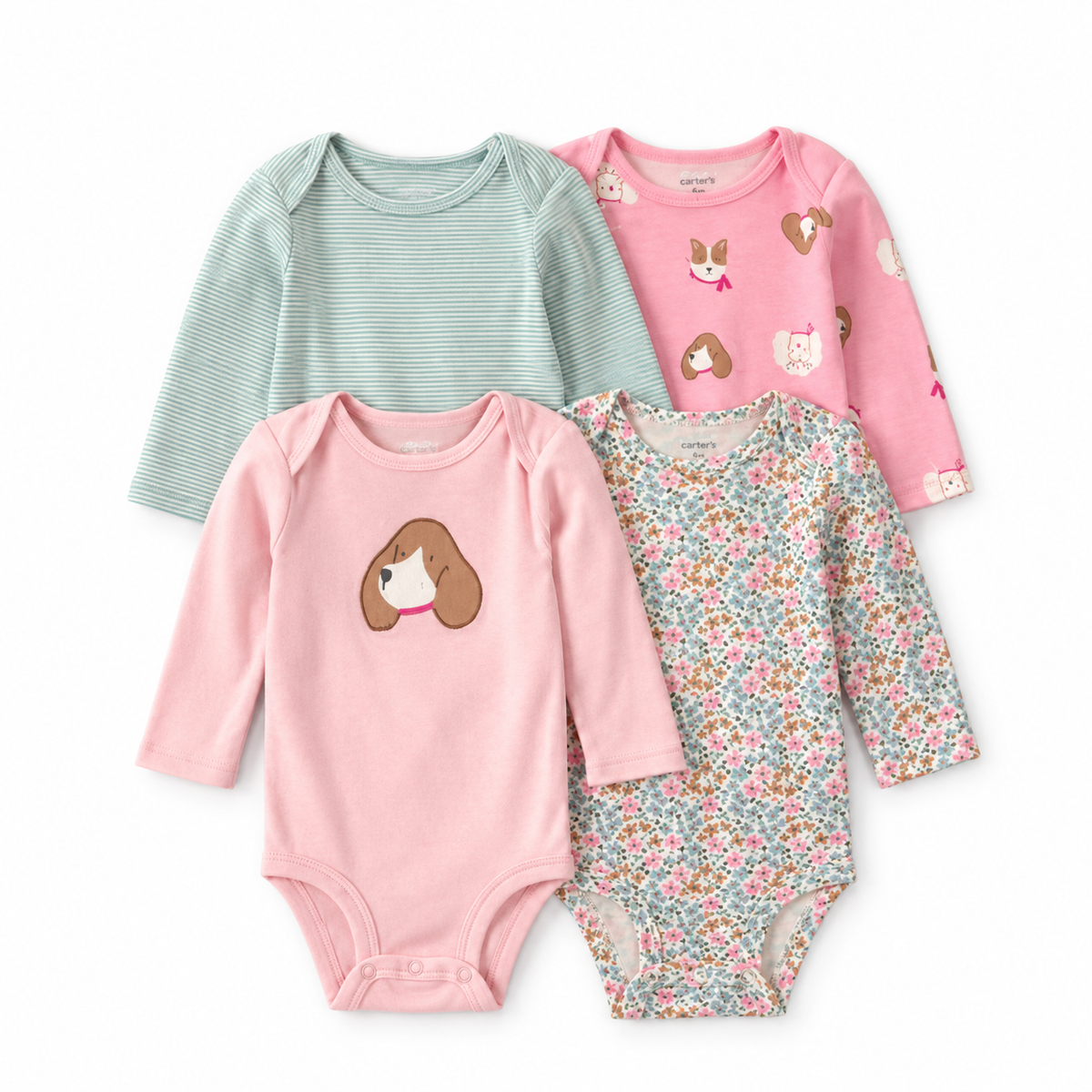 Pañaleros 4P Niña Carter's Perrito Rosa — Sweet Regina