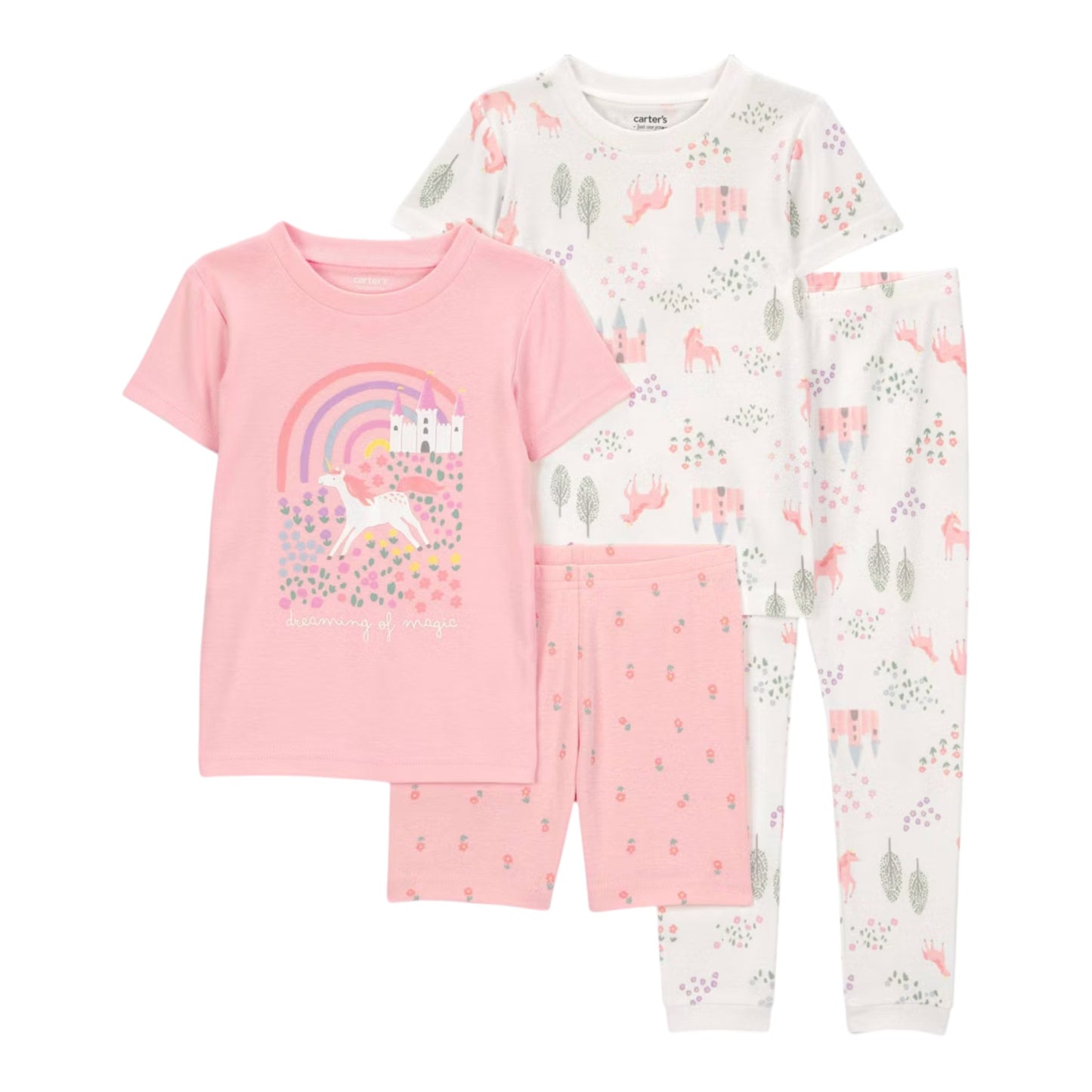 Pijamas 4P Niña 6U814210 Carters Unicornio