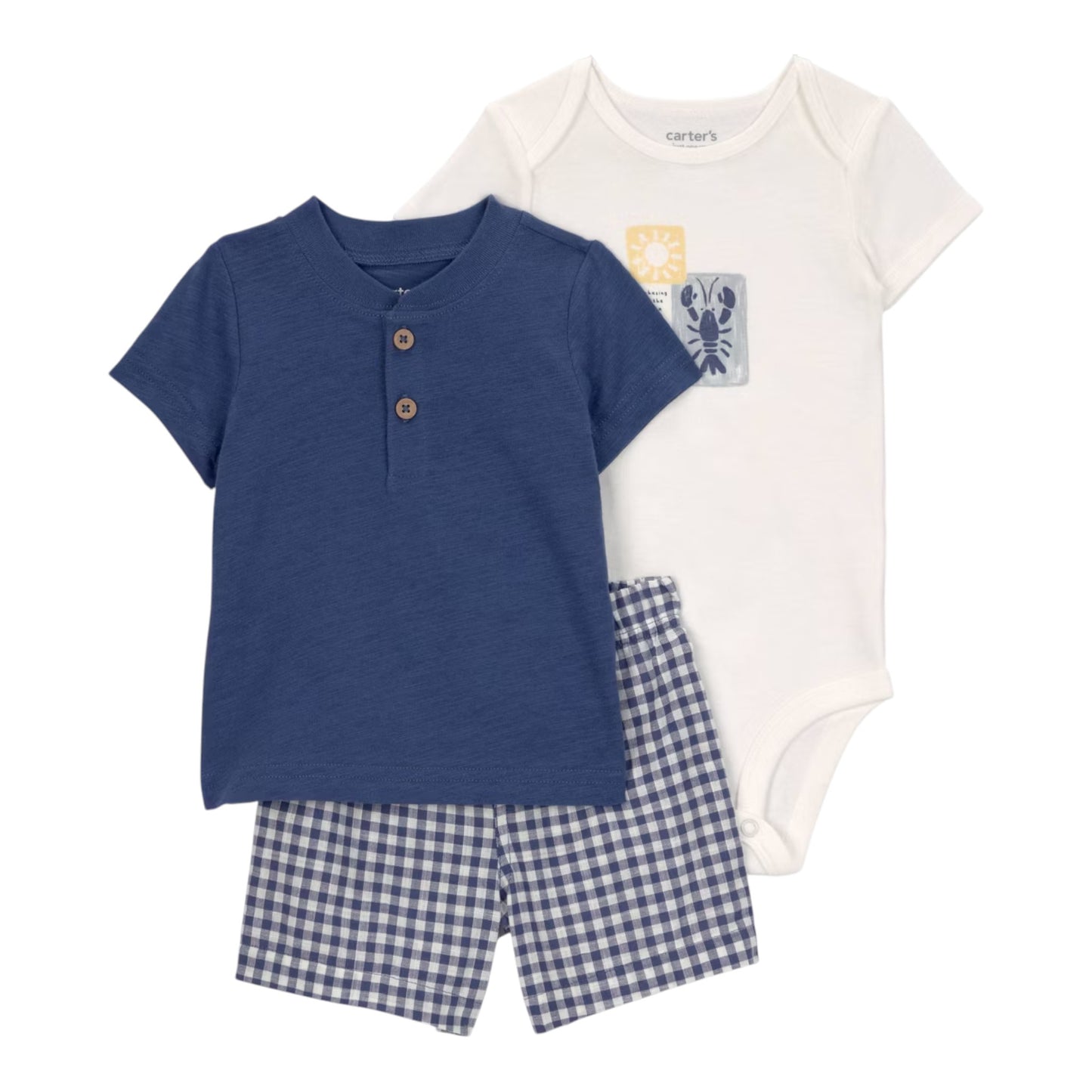 Set 3P Niño 1U810910 Carters Marino Cuadros