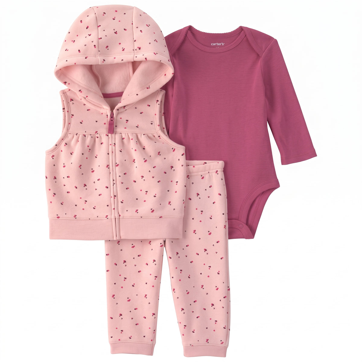Set 3P Niña Carter's Rosa Corazones — Sweet Regina