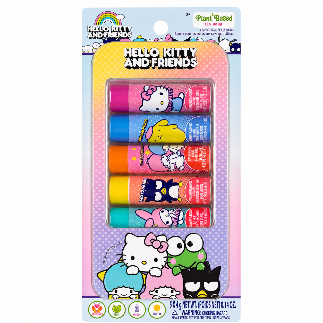 Balsamo para Labios 5P HK1157GG Hello Kity and Friends