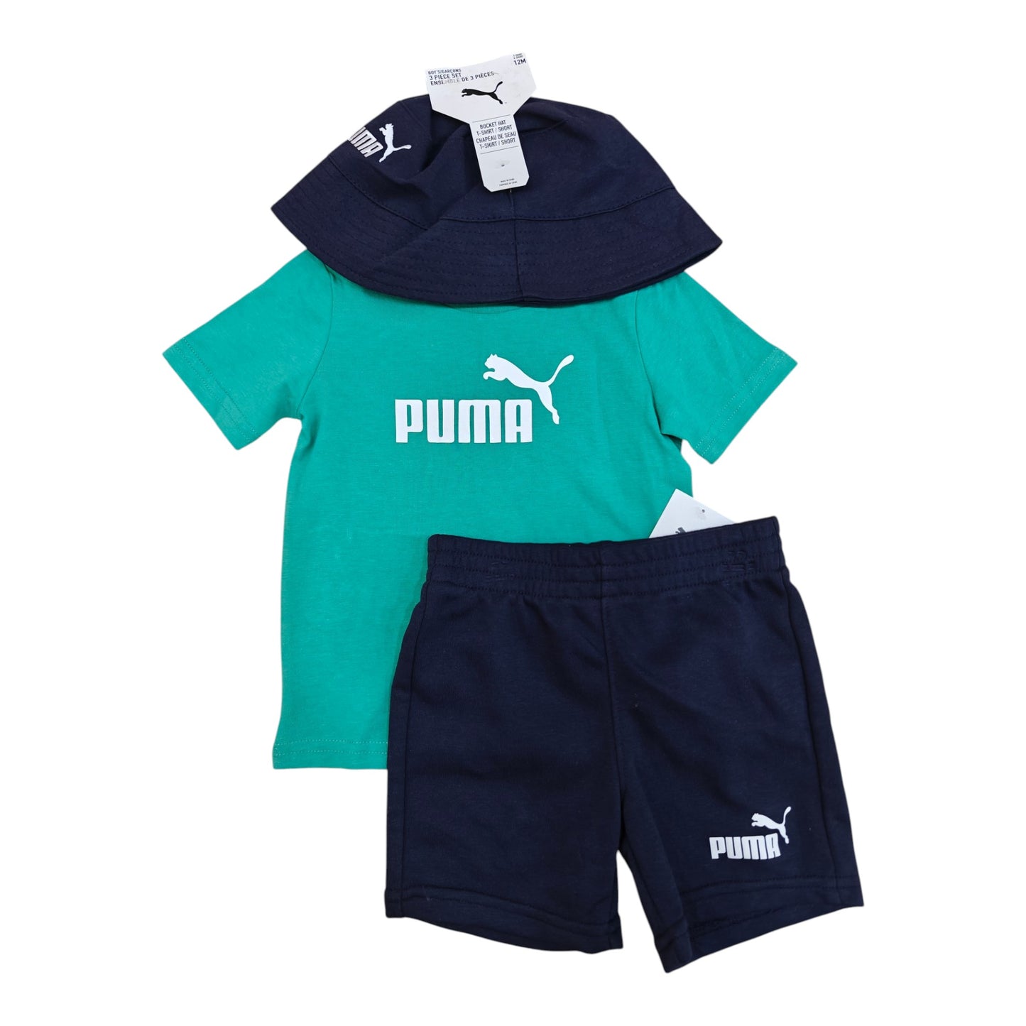 Set 3P Niño PSP26V23 Puma Verde Azul
