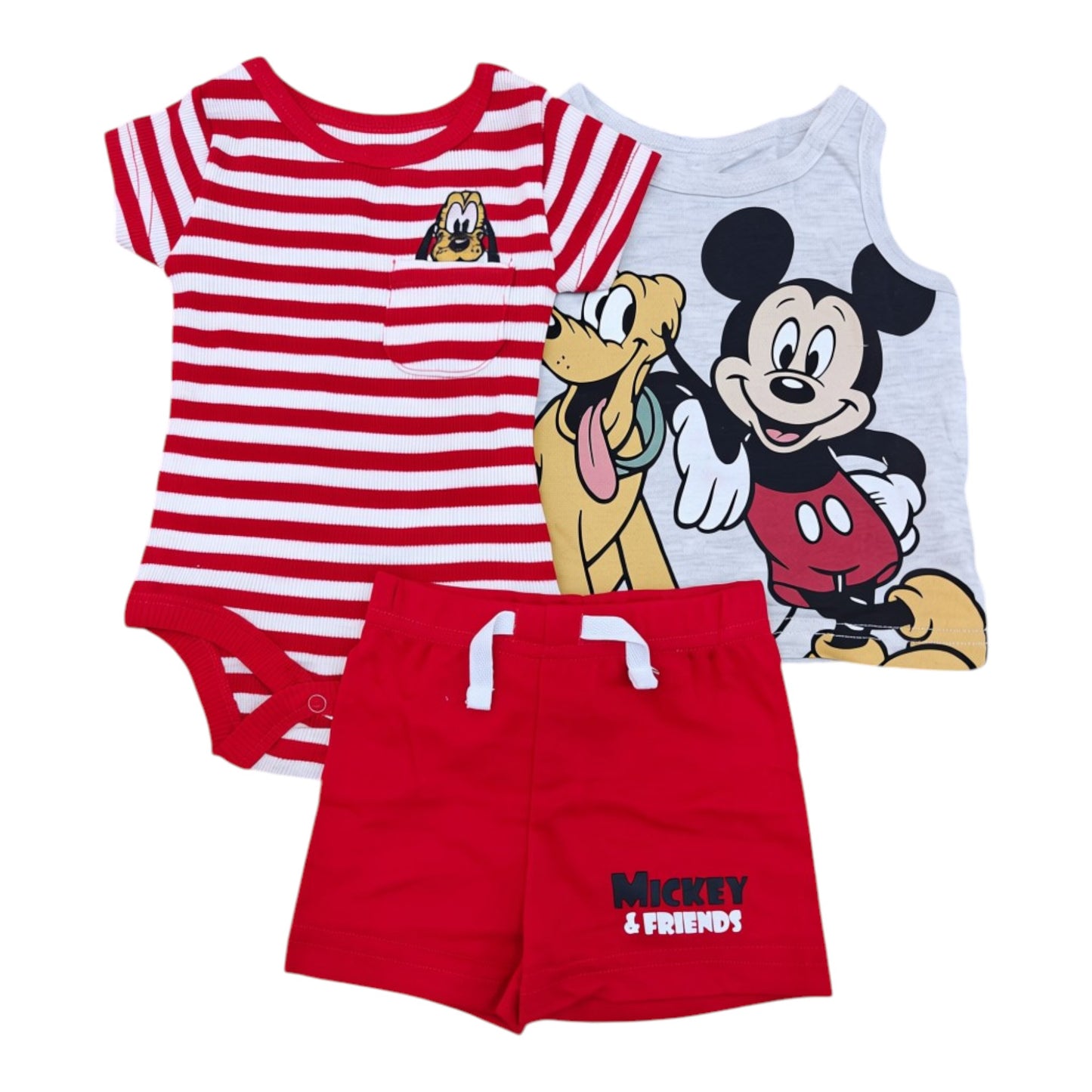 Set 3P Niño 168D36B Disney Mickey Rojo