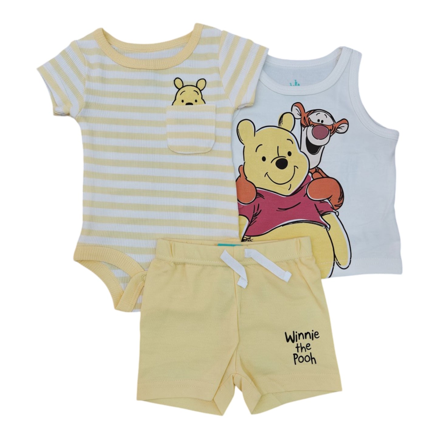 Set 3P Niño 168D36C Disney Winnie Pooh Amarillo