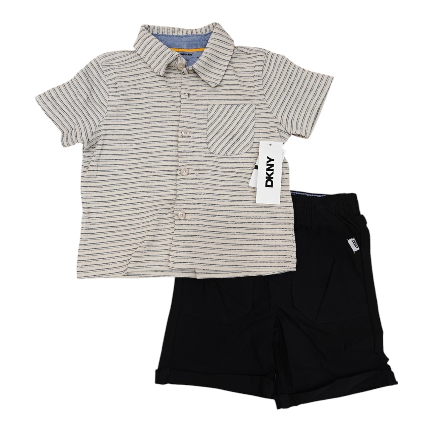 Set 2P Niño C3007D2 DKNY Beige Negro
