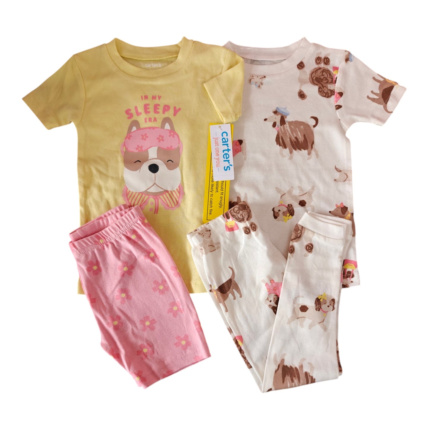 Pijamas 4P Niña 6U814410 Carters Perritos