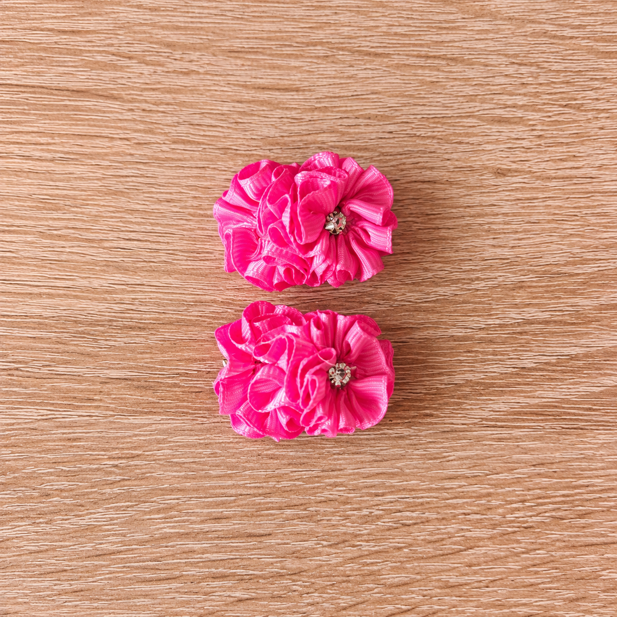 Moños Flor Chica Brillo Doble 4 cm, vista 5 — Sweet Regina