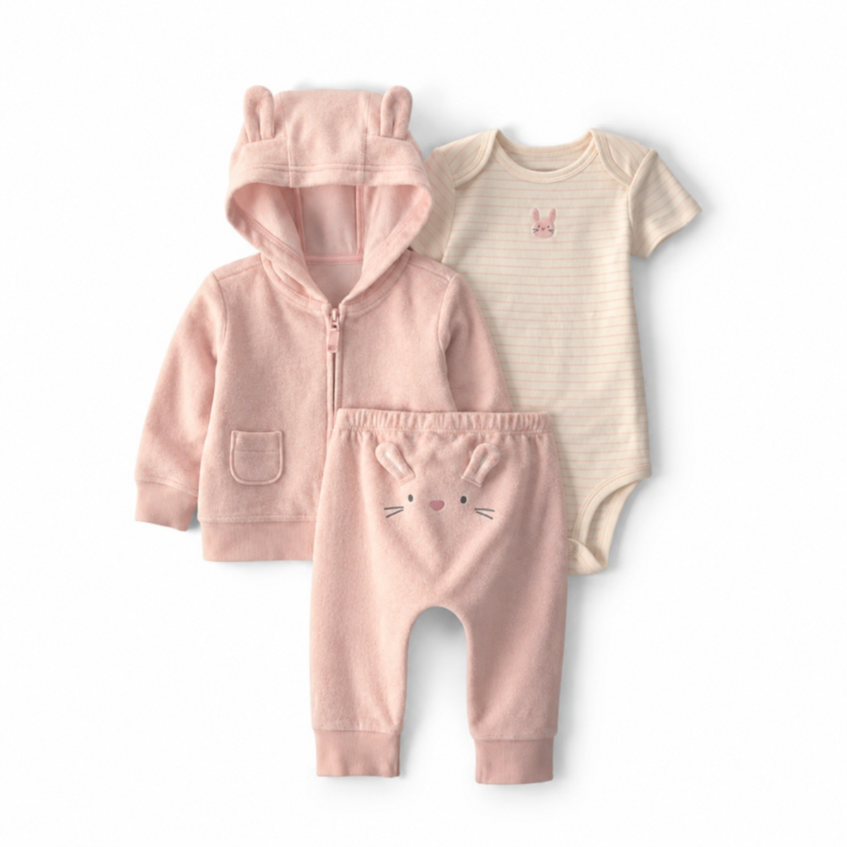 Set 3P Niña Carter's Conejo Rosa — Sweet Regina