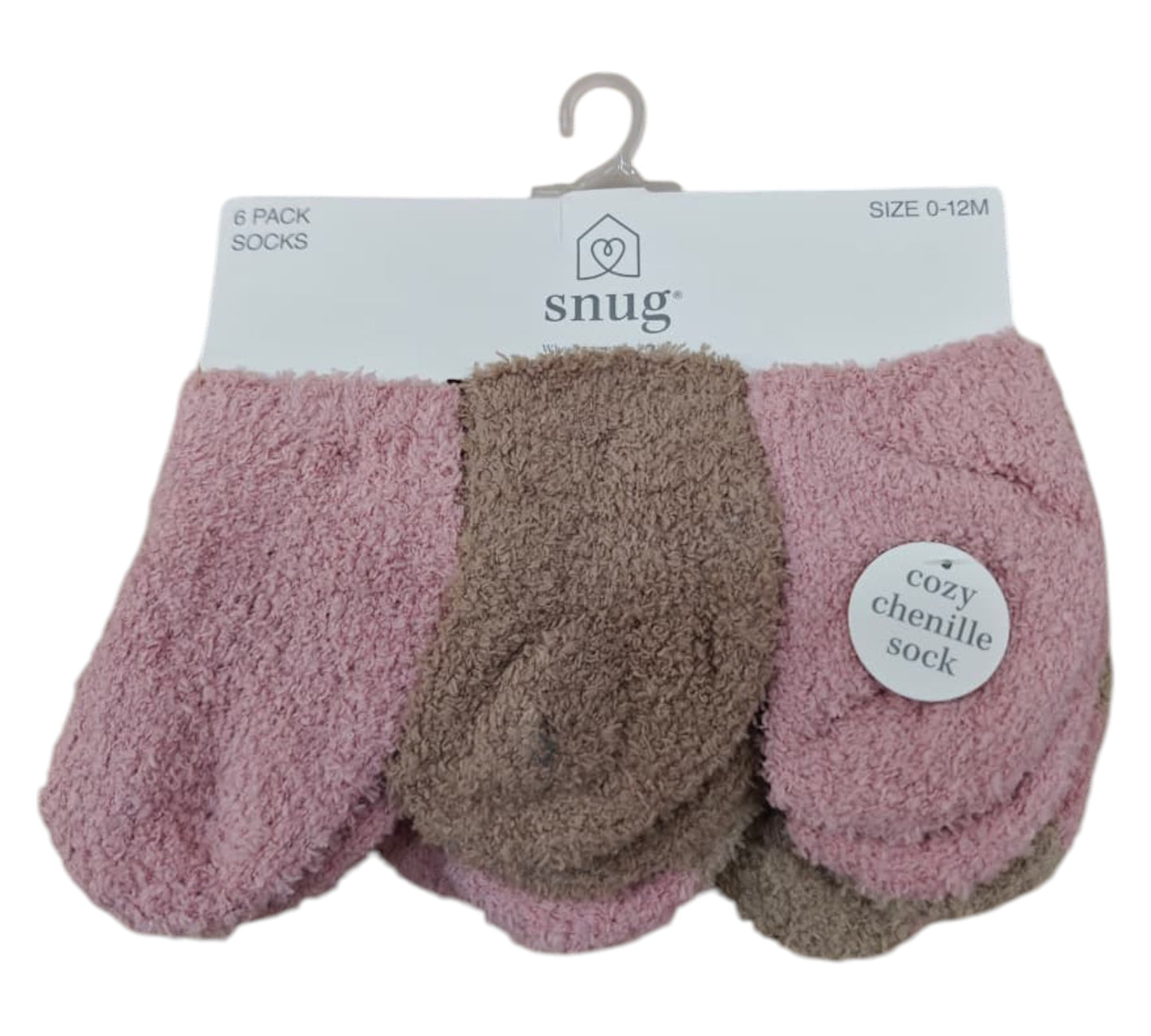 Calcetines 6P 0/12M SH12539287 Snug Rosa/Camel