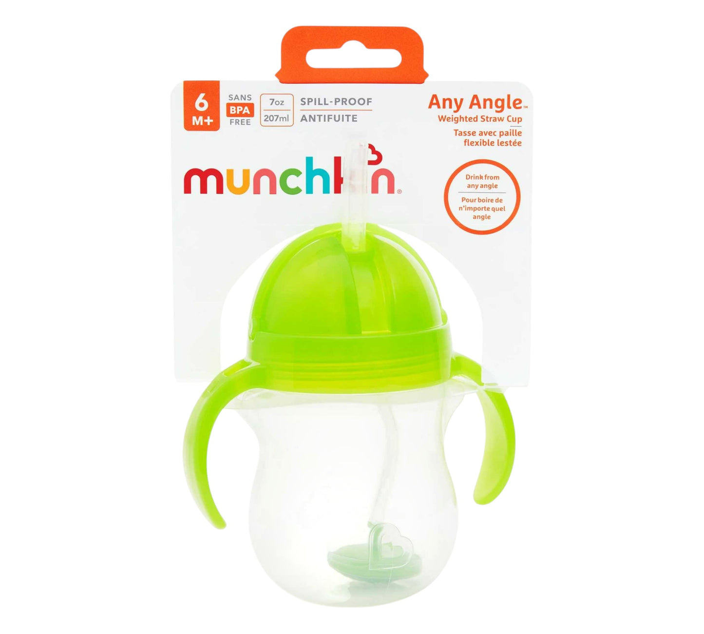 Vaso Any Angle 7oz/207ml 6M+ Verde Munchkin