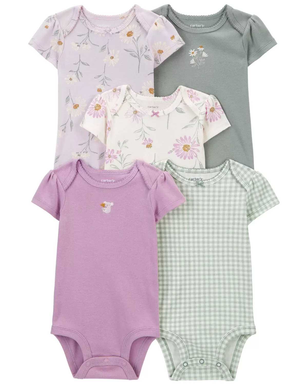 Pñaleros 5P Niña 1U998710 Carters Lila Flores