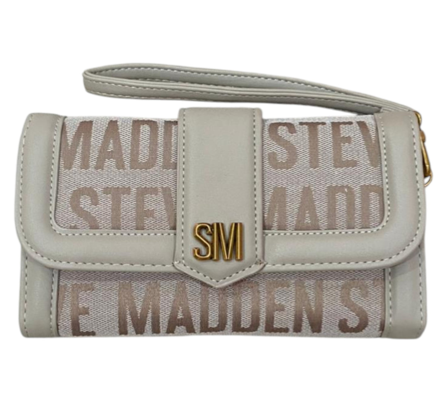 Cartera Style MO352035 Steve Madden Beige Letras