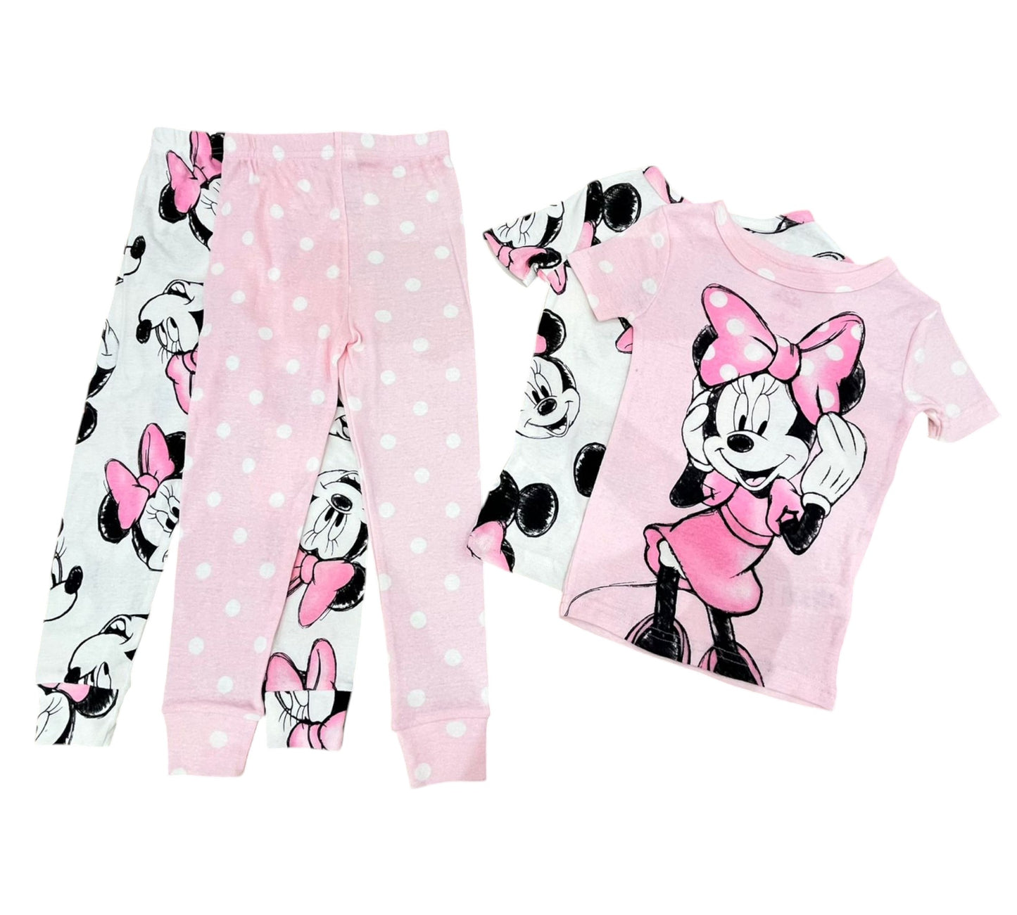 Pijama 4P 4T MW1461KSLTG Minnie Mouse Rosa