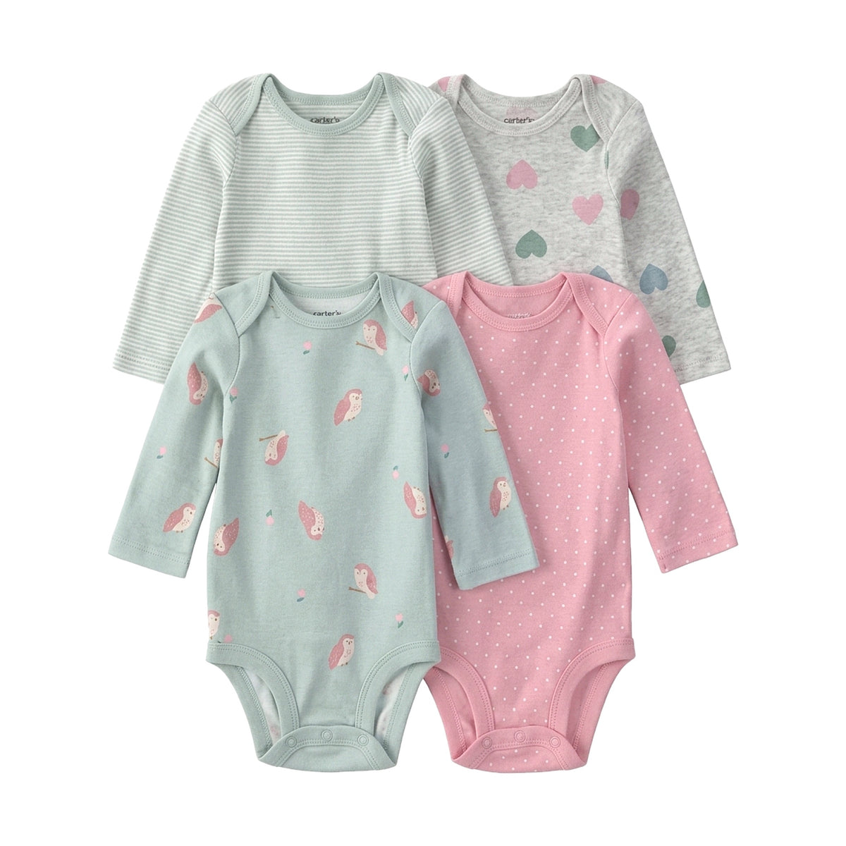 Pañaleros 4P Niña 1W116910 Carter's Pajaritos Verde