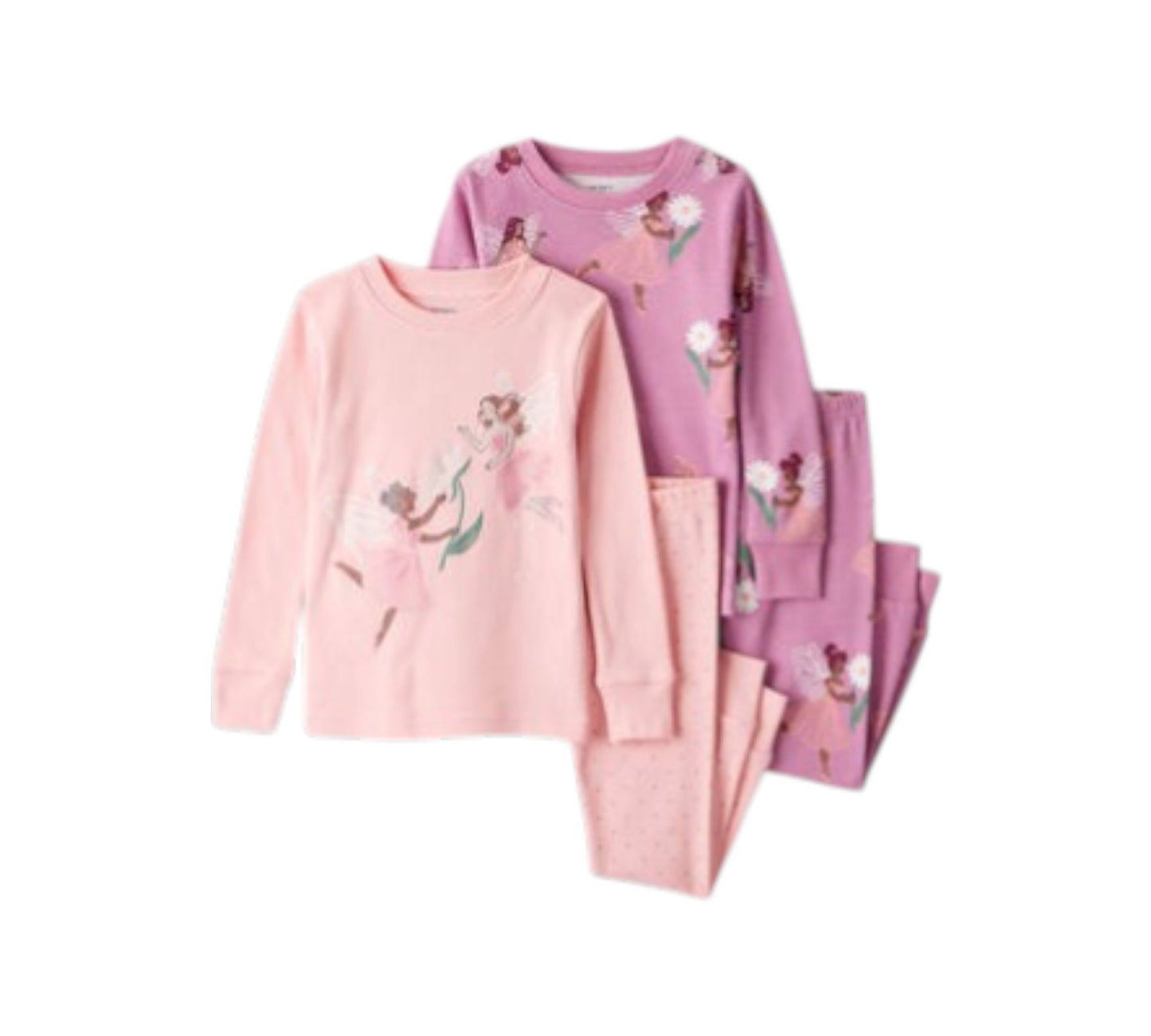 Pijama 4P 12M Niña 1T526610 Carters Hadas Rosa