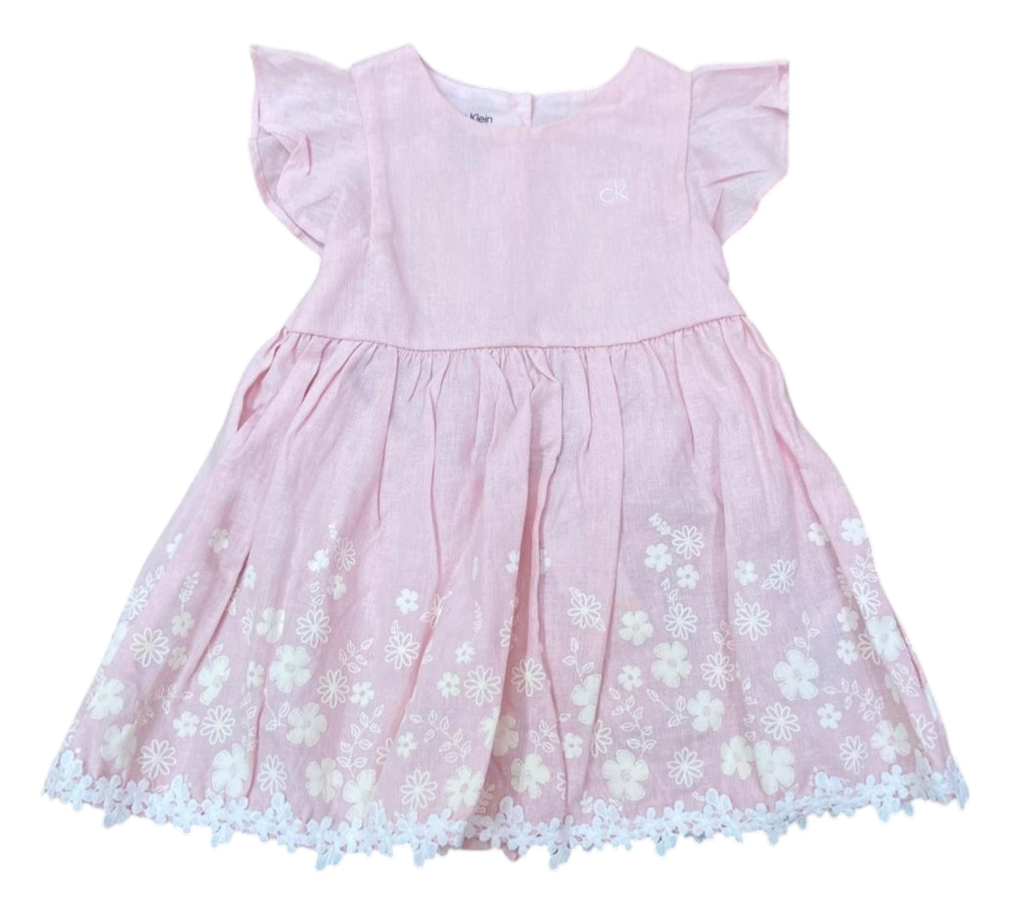 Vestido 12M Niña CKSIH32P Calvin Klein Floral Rosa