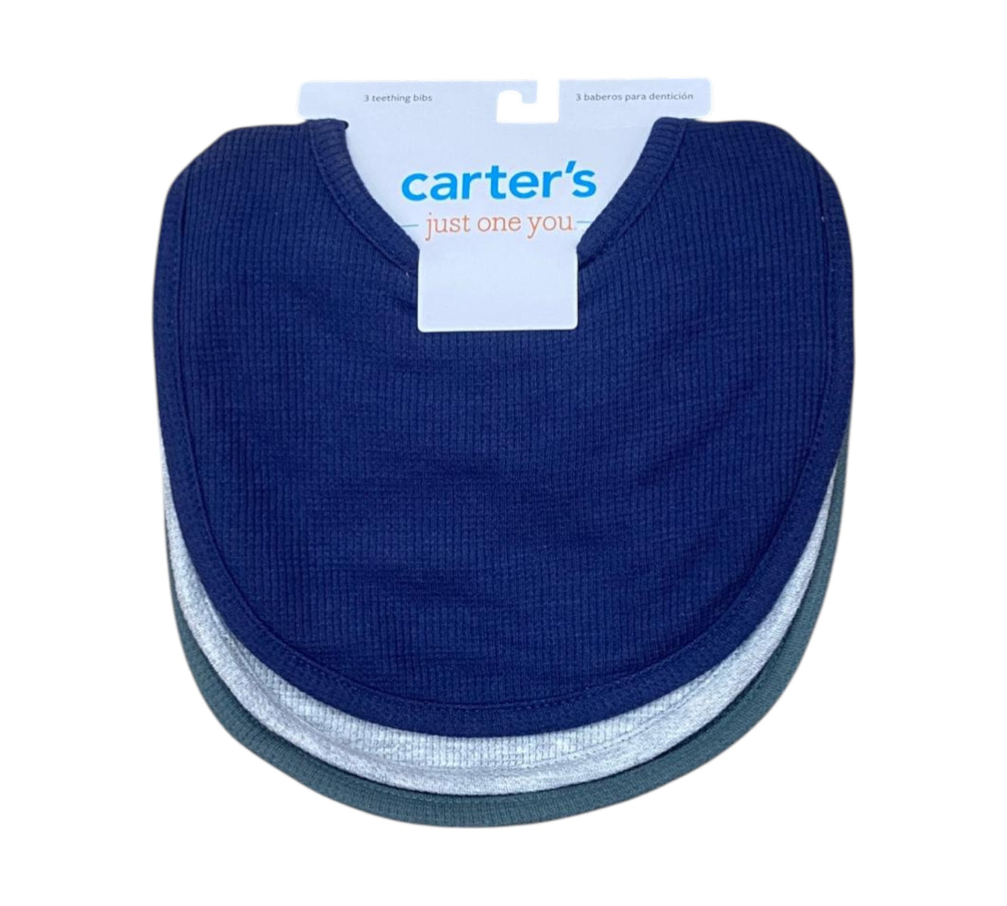 Baberos 3P Niño 1T198810 Carters Marino/Gris