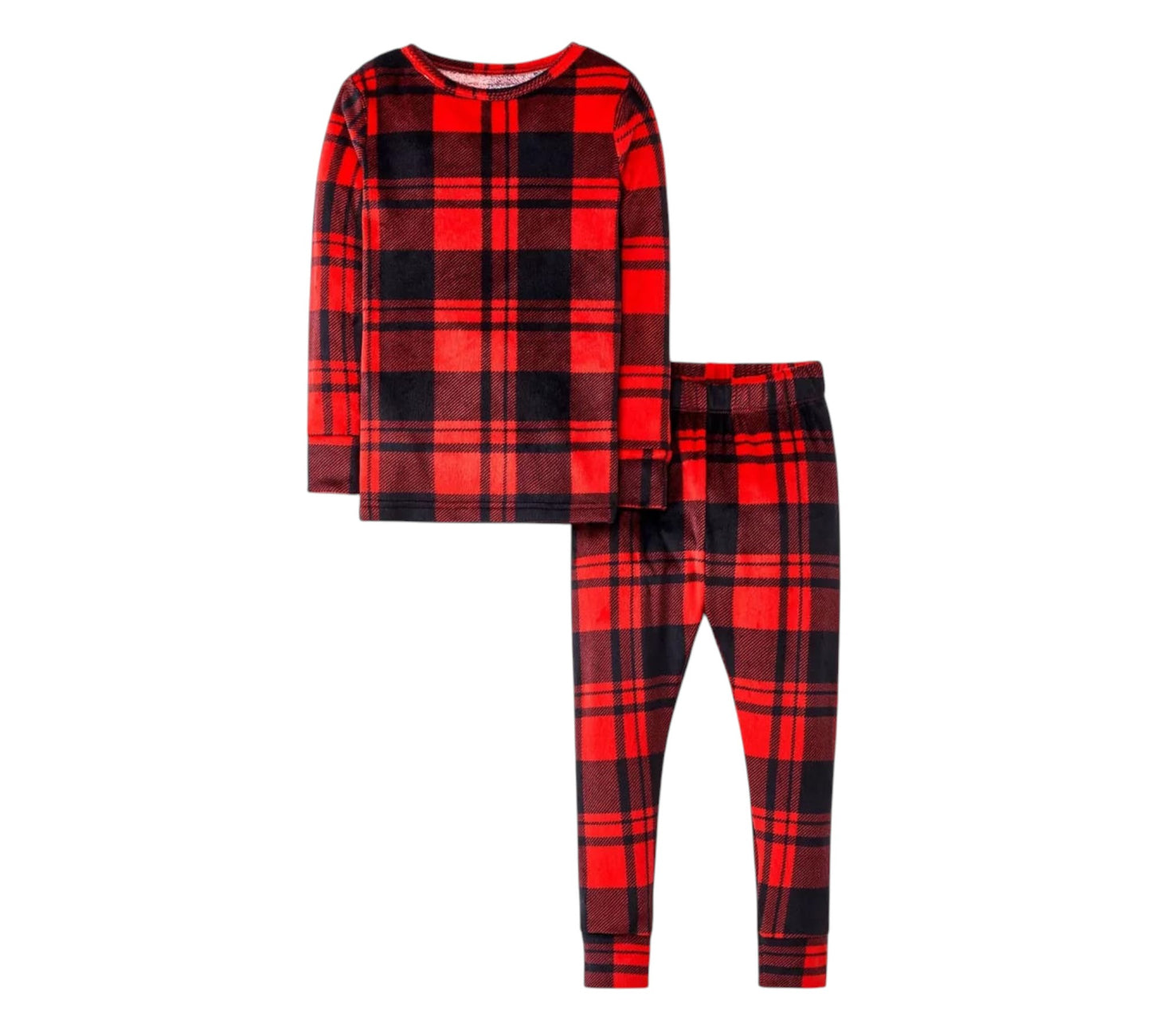 Pijama 2P 2T Cat&Jack Cuadros Negros/Rojo