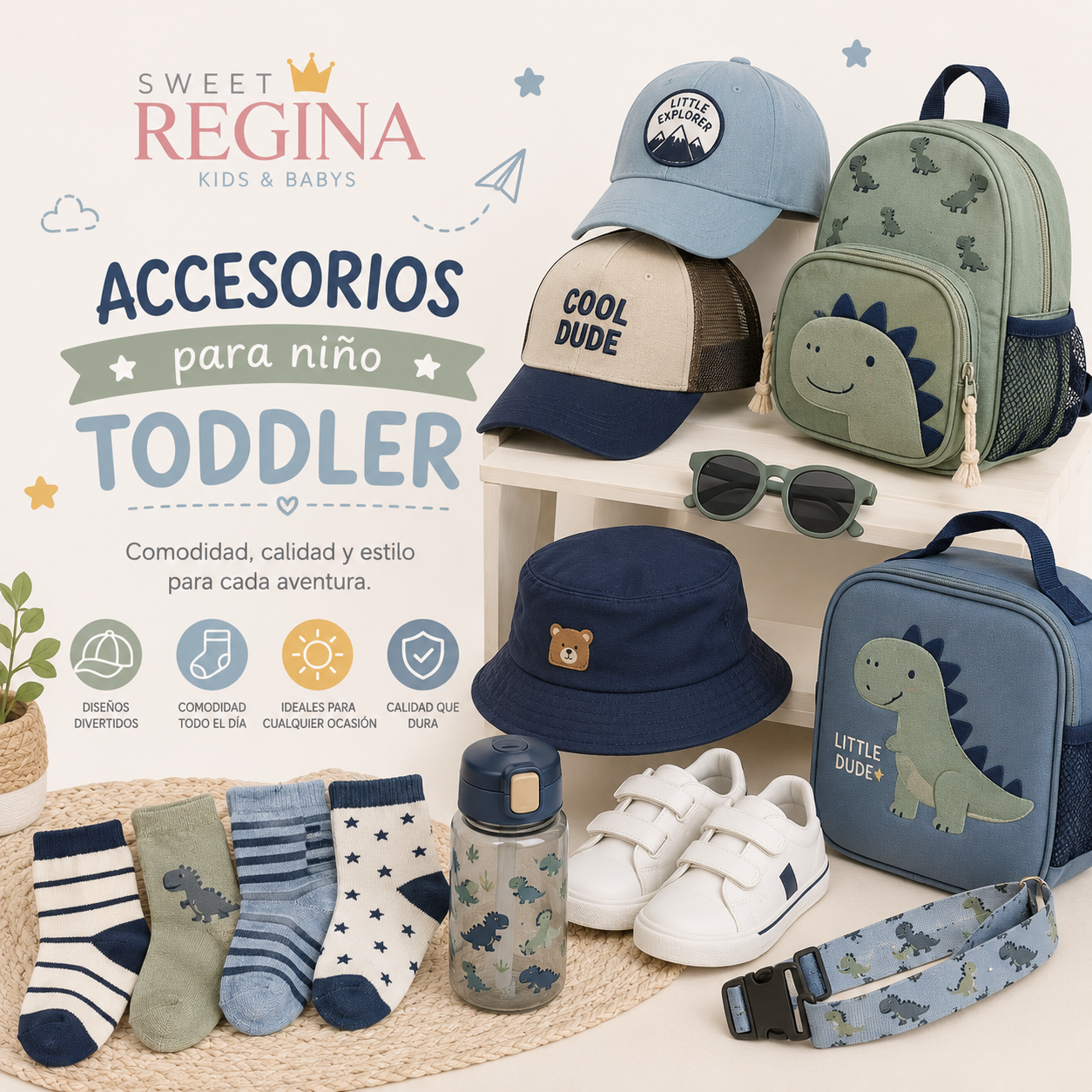 Accesorios para toddler niño Sweet Regina