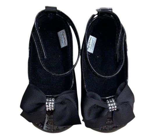 Zapato 6-9M SGD32568 Moño Negro Piedras