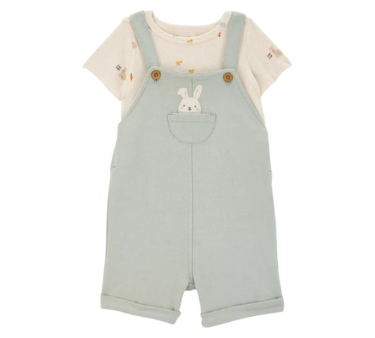 Conjunto 2P 24M 1S375810 Conejito Verde