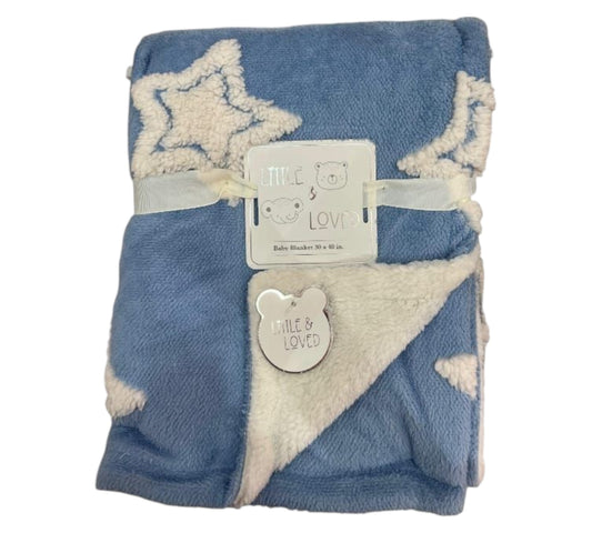 Cobija Little Loved D05436 Azul Estrella