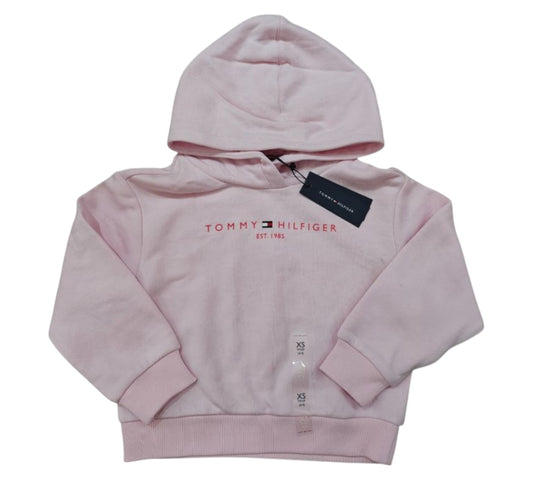 Sudadera 6/7T Tommy Hilfiger Rosa Gorro
