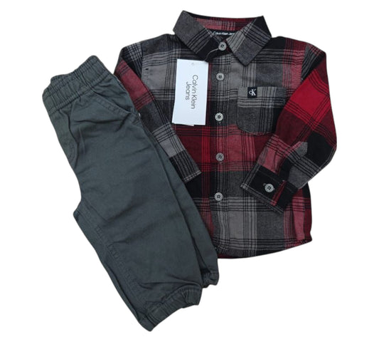 Set 2P 6T CKFFI15E-999 Rojo Negro Calvin Klein