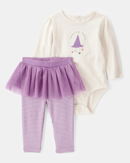 Set 2P 9M 1T248310 Carters tutú Spooky Cute