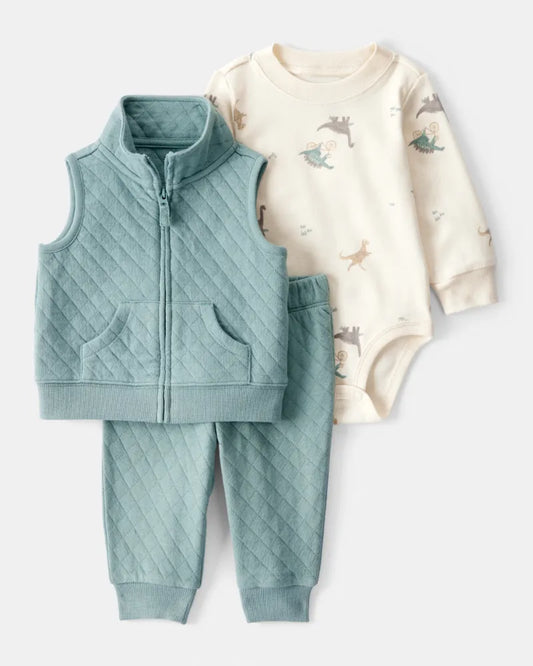 Set 3P 18M 1T268410 Carters Dinos/Aqua