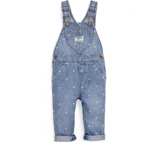 Overall 2T 60526010 OSHKOSH Mezclilla/Corazones