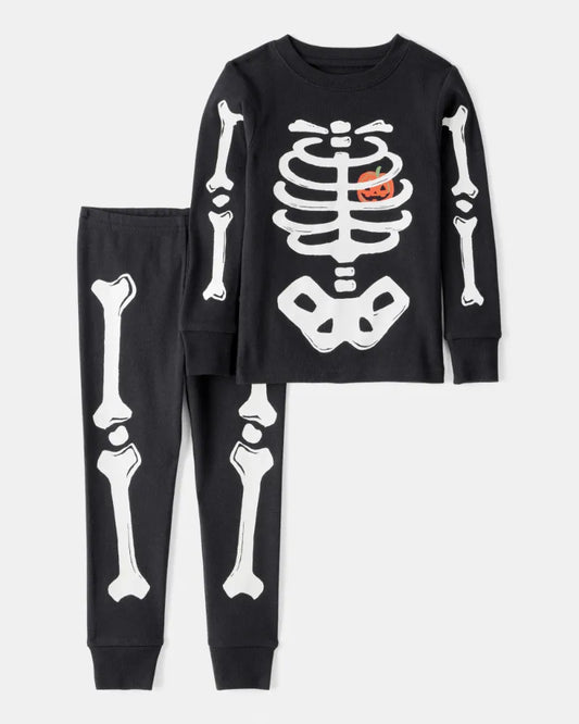Set 2P 4T 2T285810 Carters Esqueleto/Fluorescente
