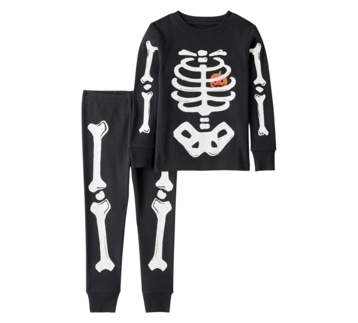 Set 2P 4T 2T285810 Carters Esqueleto/Fluorescente