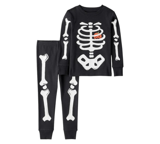 Set 2P 4T 2T285810 Carters Esqueleto/Fluorescente