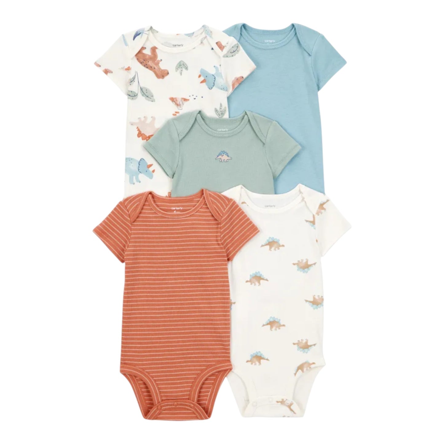 Pañaleros 5P Niño 1T008710 Carters Dinos Colores
