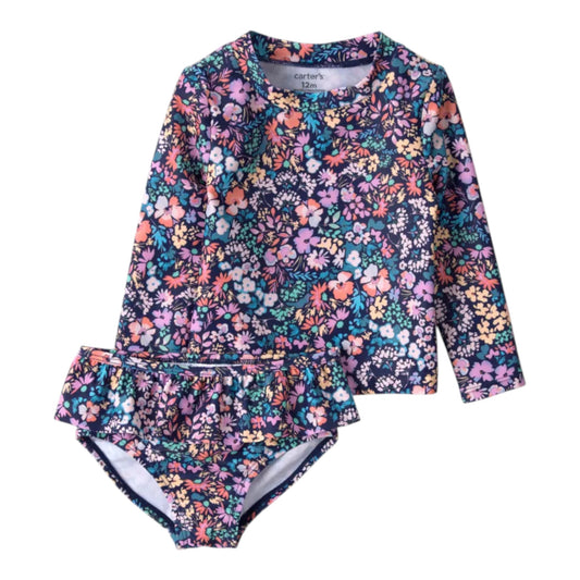 Traje de Baño Niña 1U297510 Carter's  Flores Azul